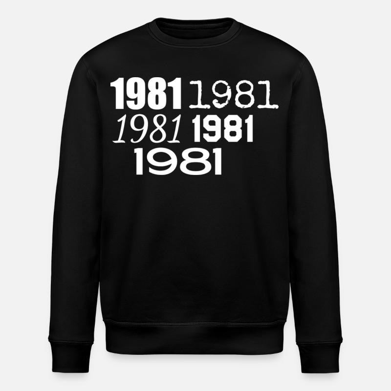 1981 - Sweat bio ROLLER Stanley/Stella Unisexe - noir