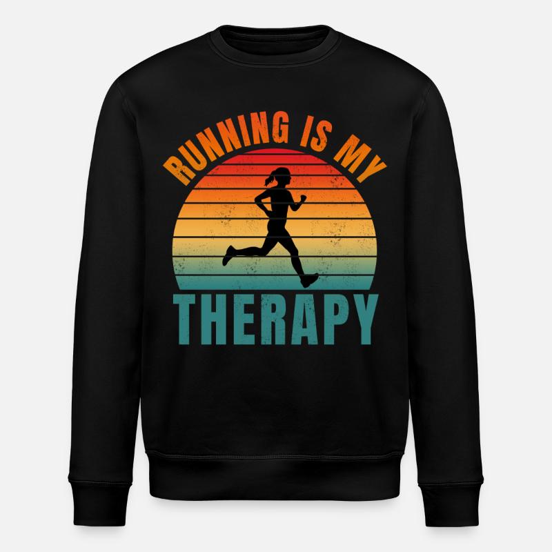 LA COURSE EST MA THÉRAPIE - Sweat bio ROLLER Stanley/Stella Unisexe - noir