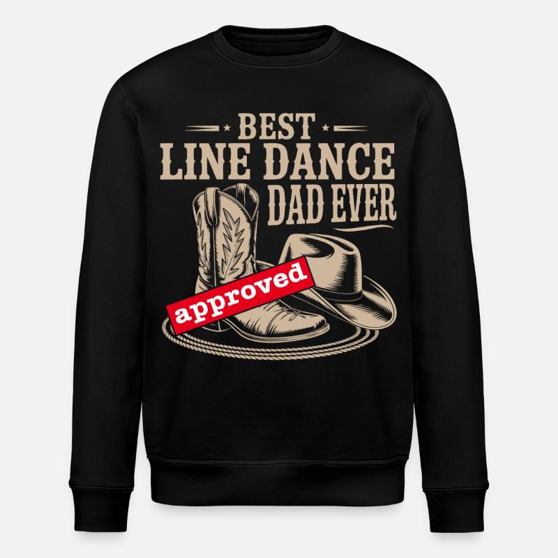 Bester Line Dance Dad - Stanley/Stella Unisex Bio-Sweatshirt ROLLER - Schwarz