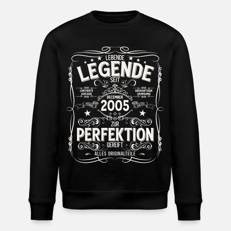 20e anniversaire Millésime Décembre 2005 - Sweat bio ROLLER Stanley/Stella Unisexe - noir