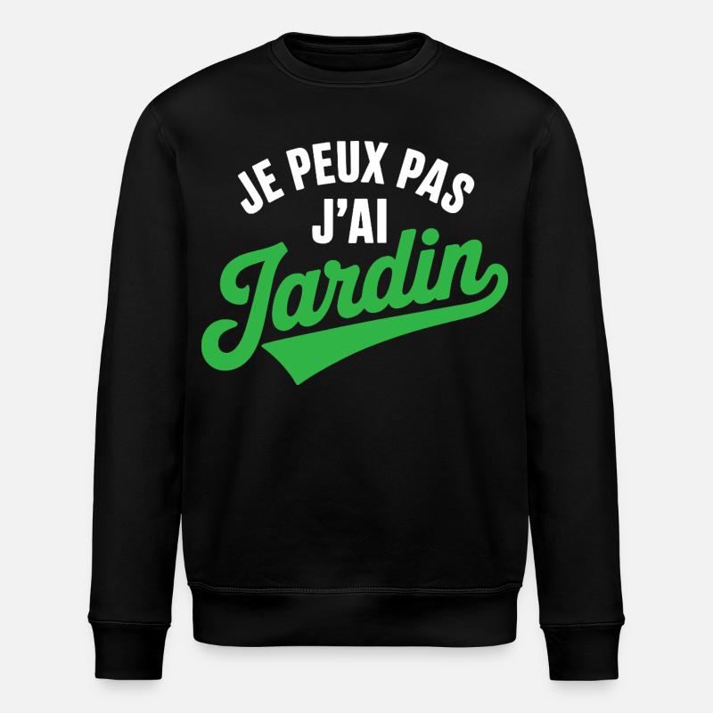 Jeg kan ikke have havehumor havegartner gartner - Stanley/Stella økologisk unisex-sweatshirt ROLLER - sort