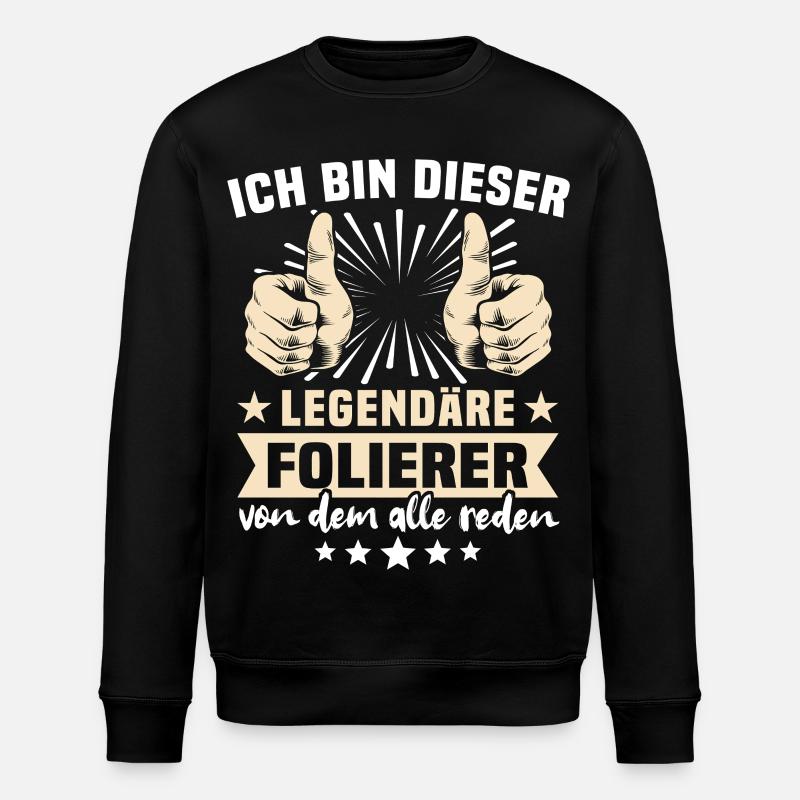 Dictons de Folier - Sweat bio ROLLER Stanley/Stella Unisexe - noir