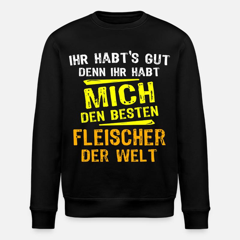 Fleischer Geschenk - Stanley/Stella Unisex Bio-Sweatshirt ROLLER - Schwarz