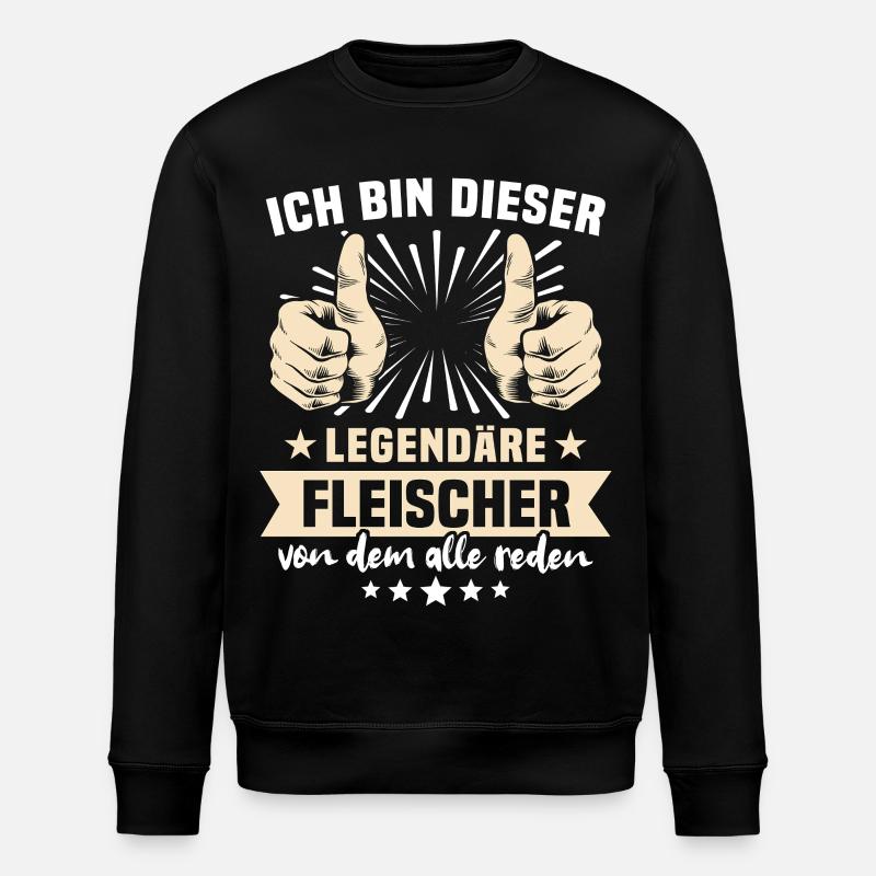 Fleischer Sprüche - Sweat bio ROLLER Stanley/Stella Unisexe - noir