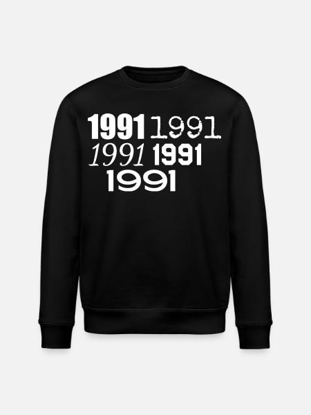 1991 - Stanley/Stella ROLLER Unisex Organic Sweatshirt - black