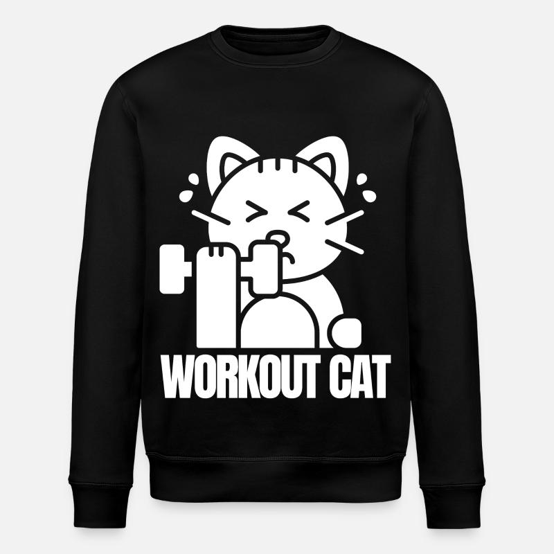 Chat Musclé Entraînement - Sweat bio ROLLER Stanley/Stella Unisexe - noir