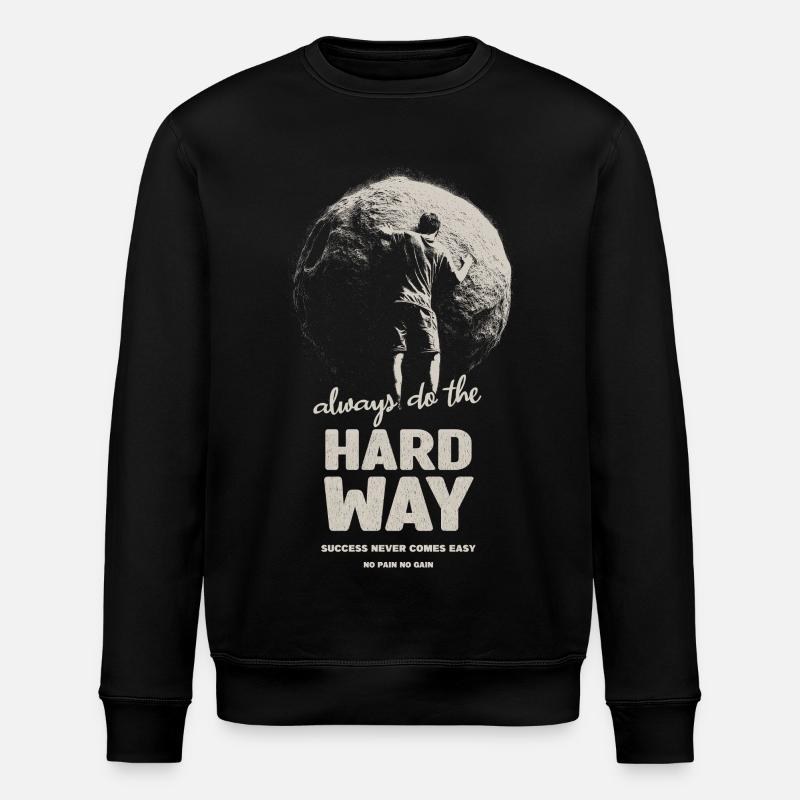 Harter Weg - Stanley/Stella Unisex Bio-Sweatshirt ROLLER - Schwarz