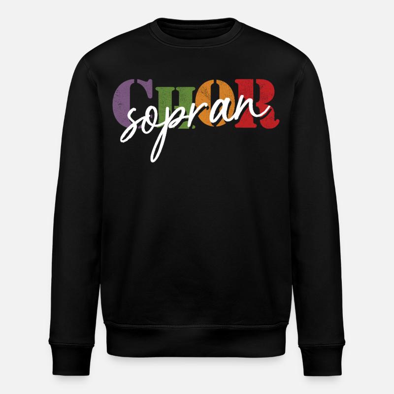 Chor Sopran - Stanley/Stella Unisex Bio-Sweatshirt ROLLER - Schwarz