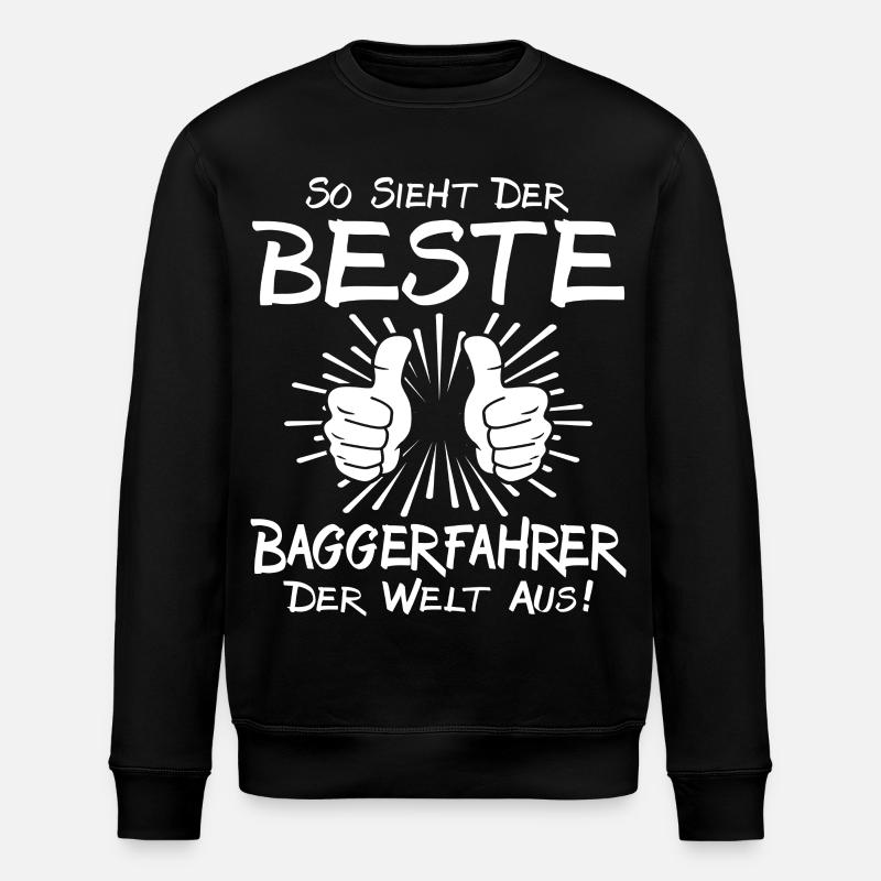 Best Excavator Operator - Stanley/Stella ROLLER Unisex Organic Sweatshirt - black