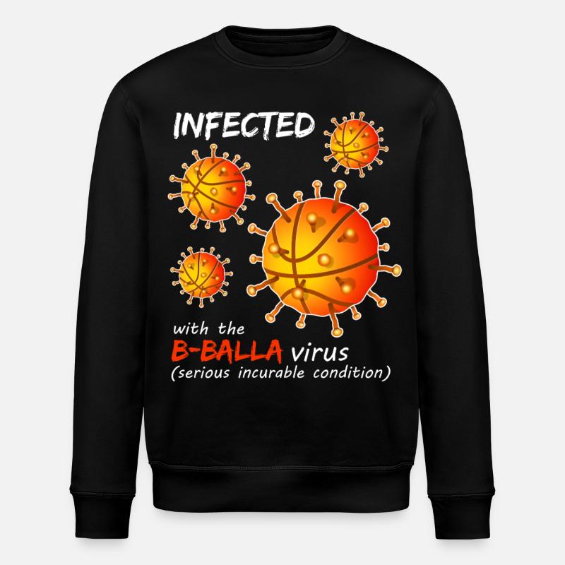 B-Balla Basketball-Virus - Stanley/Stella Unisex Bio-Sweatshirt ROLLER - Schwarz
