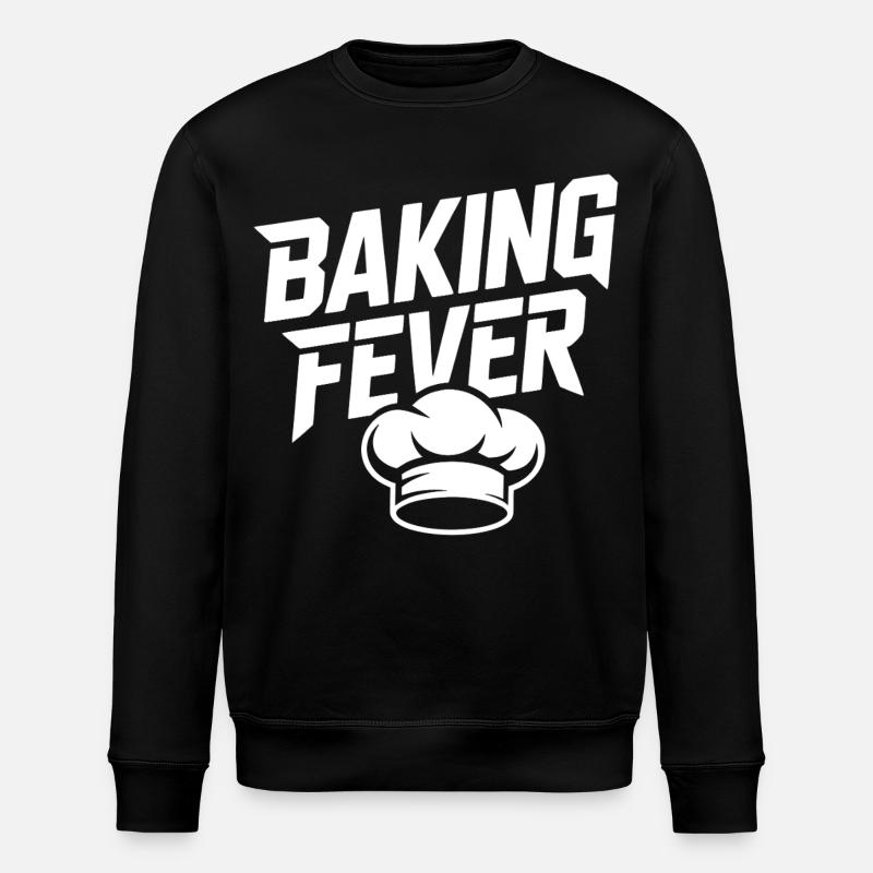 Backfieber Logo with Chef's Hat - Stanley/Stella ROLLER Unisex Organic Sweatshirt - black