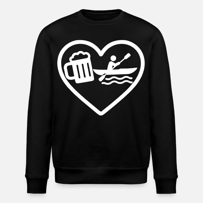 Bière Heart Kayak - Sweat bio ROLLER Stanley/Stella Unisexe - noir