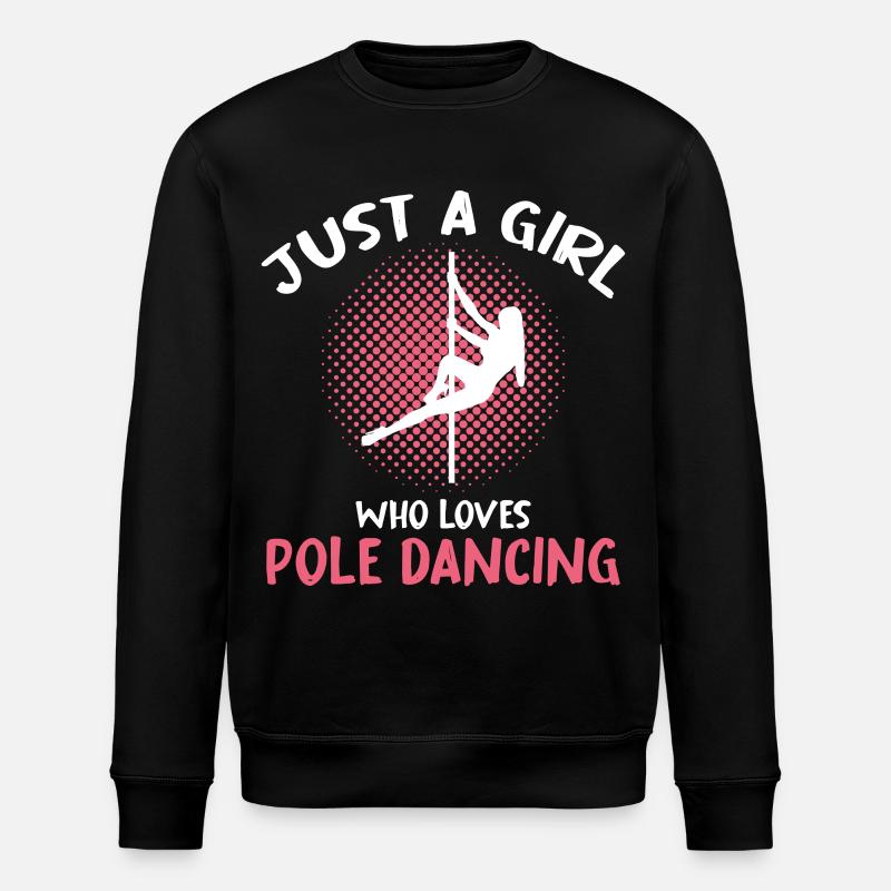 Pole Dancing Girl Typography - Stanley/Stella Unisex Bio-Sweatshirt ROLLER - Schwarz