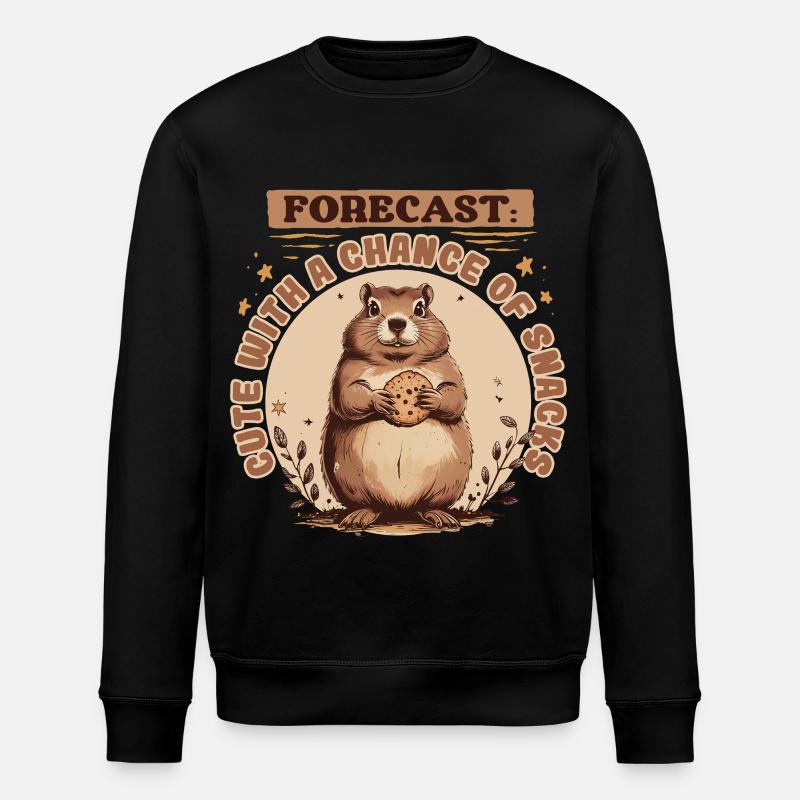 Marmotte du Jour sans fin - Sweat bio ROLLER Stanley/Stella Unisexe - noir