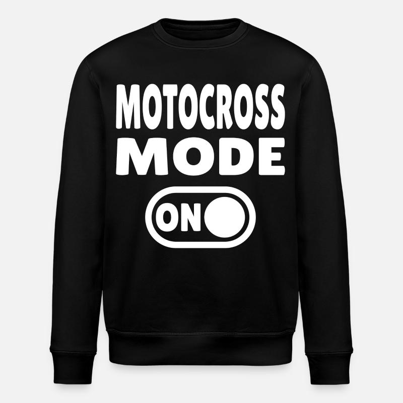 Motocross Mode ON – Dirt & Adrenalin - Stanley/Stella Unisex Bio-Sweatshirt ROLLER - Schwarz