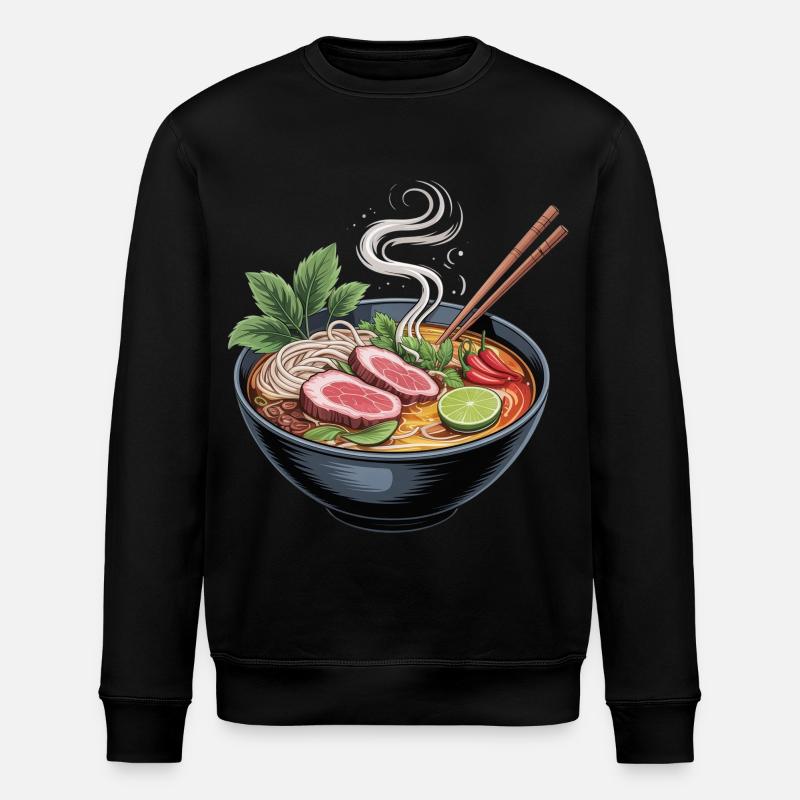 Ramen-Bowl mit Lamm und Limette - Stanley/Stella Unisex Bio-Sweatshirt ROLLER - Schwarz
