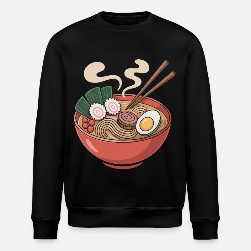Ramen bowl, nouilles et œufs - Sweat bio ROLLER Stanley/Stella Unisexe - noir
