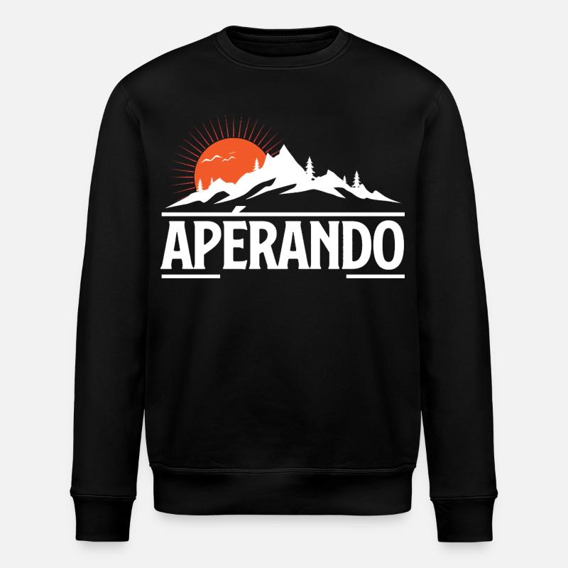 Sun Mountain Abenteuer - Stanley/Stella Unisex Bio-Sweatshirt ROLLER - Schwarz
