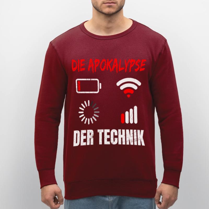 Coder DIE APOKALYPSE DER TECHNIK LUSTIG Stanley/Stella Unisex Bio-Sweatshirt ROLLER