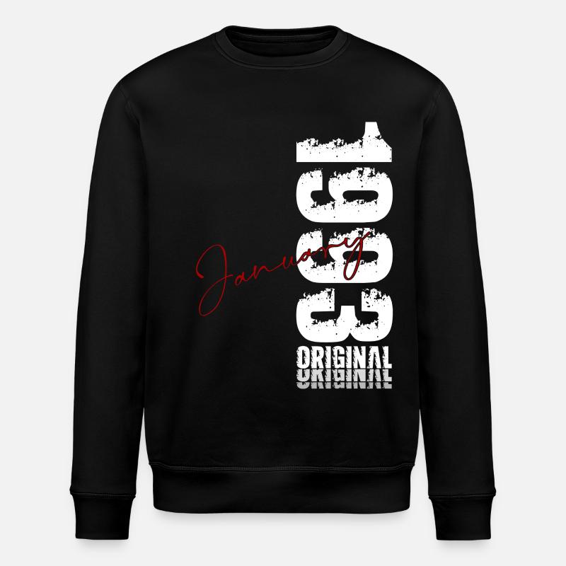 33e anniversaire Original janvier 1993 - Sweat bio ROLLER Stanley/Stella Unisexe - noir