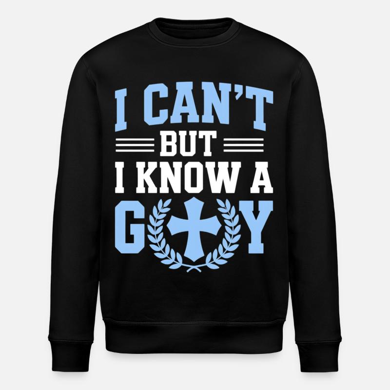 Ich Kann Nicht, Kenne Gott - Stanley/Stella Unisex Bio-Sweatshirt ROLLER - Schwarz