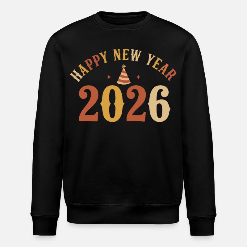 Feiert die schöne Silvesterparty 2026 - Stanley/Stella Unisex Bio-Sweatshirt ROLLER - Schwarz