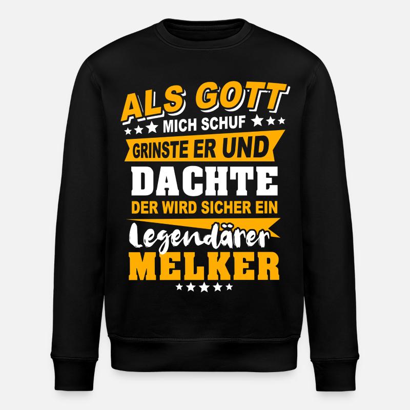 Melker Sprüche - Stanley/Stella Unisex Bio-Sweatshirt ROLLER - Schwarz