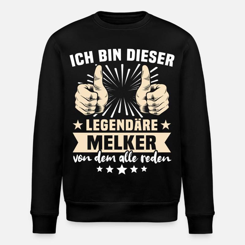 Dictons de Melker - Sweat bio ROLLER Stanley/Stella Unisexe - noir