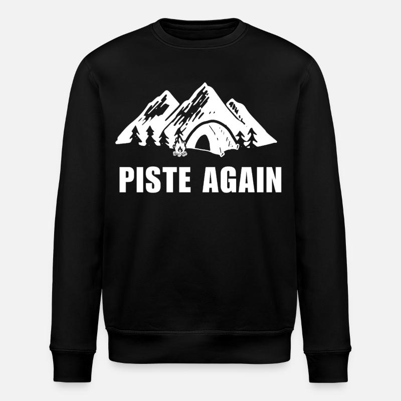 WIEDER PIE. Ski. Ski-Wintersport - Stanley/Stella Unisex Bio-Sweatshirt ROLLER - Schwarz