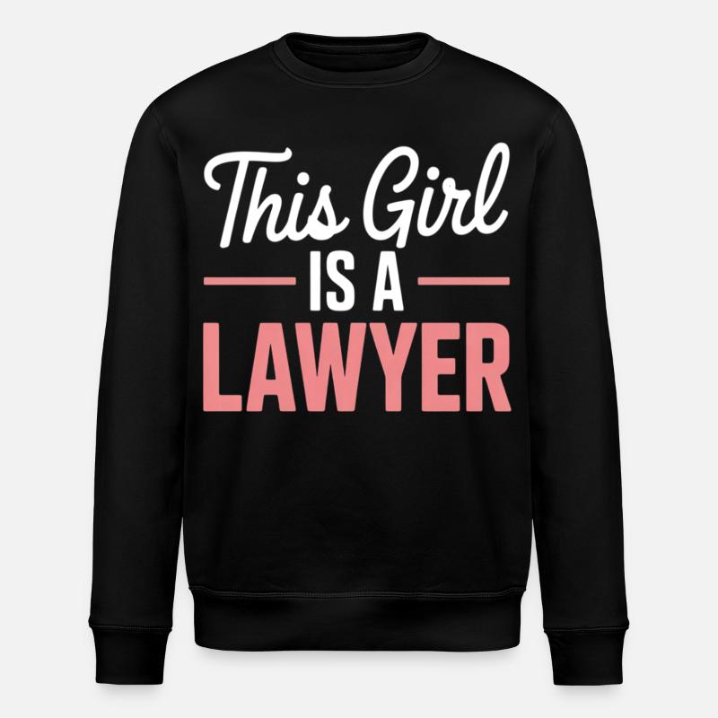 Dieses Mädchen Ist Eine Anwältin - Stanley/Stella Unisex Bio-Sweatshirt ROLLER - Schwarz