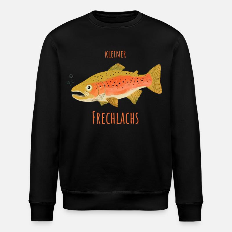 Petit saumon espiègle - Sweat bio ROLLER Stanley/Stella Unisexe - noir