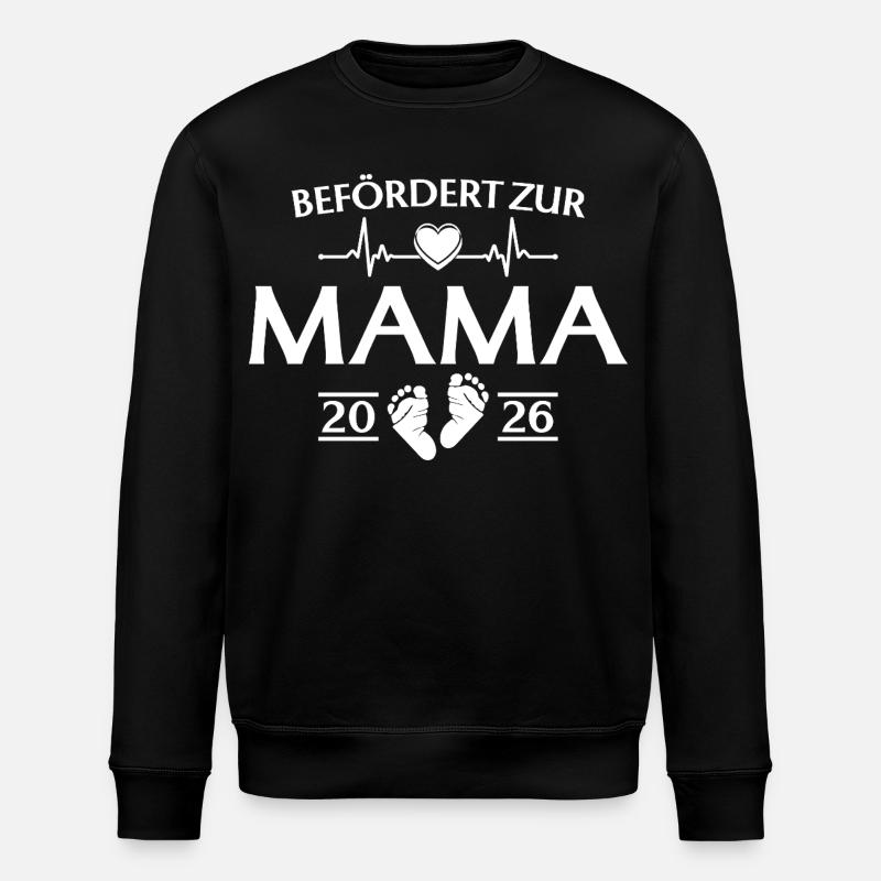 Mère 2026 - Promue Maman - Sweat bio ROLLER Stanley/Stella Unisexe - noir