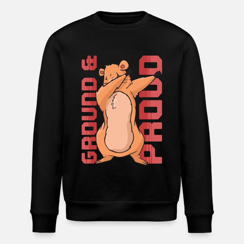 Marmotte du Jour sans fin - Sweat bio ROLLER Stanley/Stella Unisexe - noir