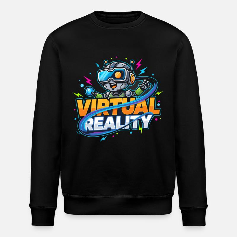 Virtual-Reality Gaming Technologie Kidstyle - Stanley/Stella Unisex Bio-Sweatshirt ROLLER - Schwarz