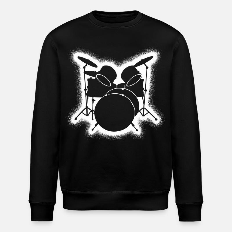Schlagzeug Drummer Schlagzeuger - Stanley/Stella Unisex Bio-Sweatshirt ROLLER - Schwarz