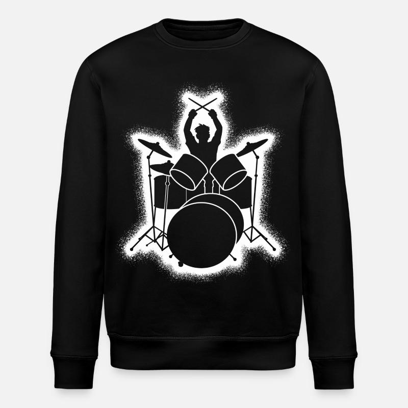 Schlagzeug Schlagzeuger Drummer - Stanley/Stella Unisex Bio-Sweatshirt ROLLER - Schwarz