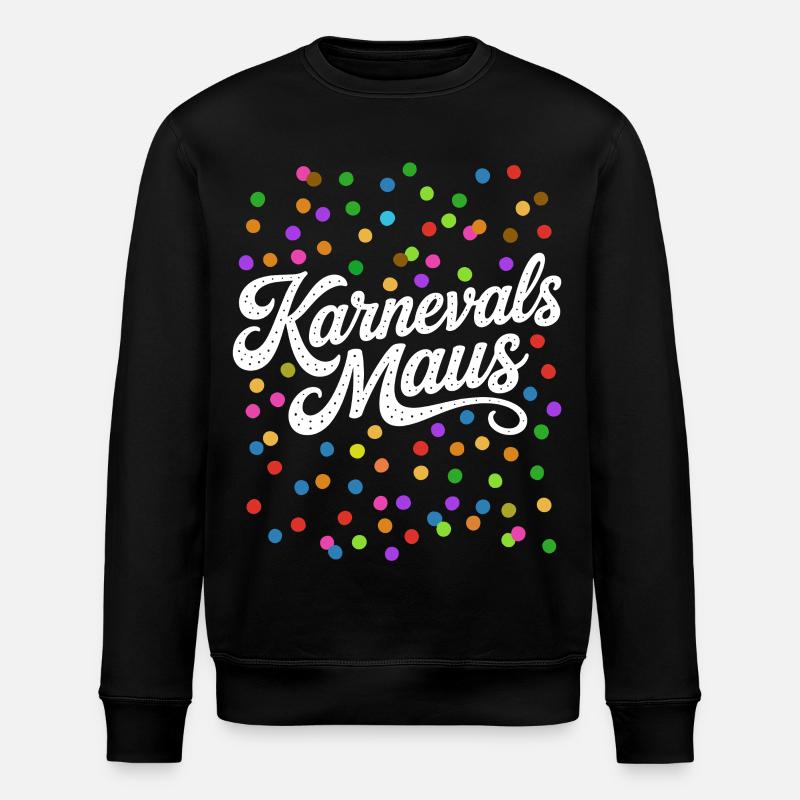 Carnival Mouse Confetti Costume - Stanley/Stella ROLLER Unisex Organic Sweatshirt - black