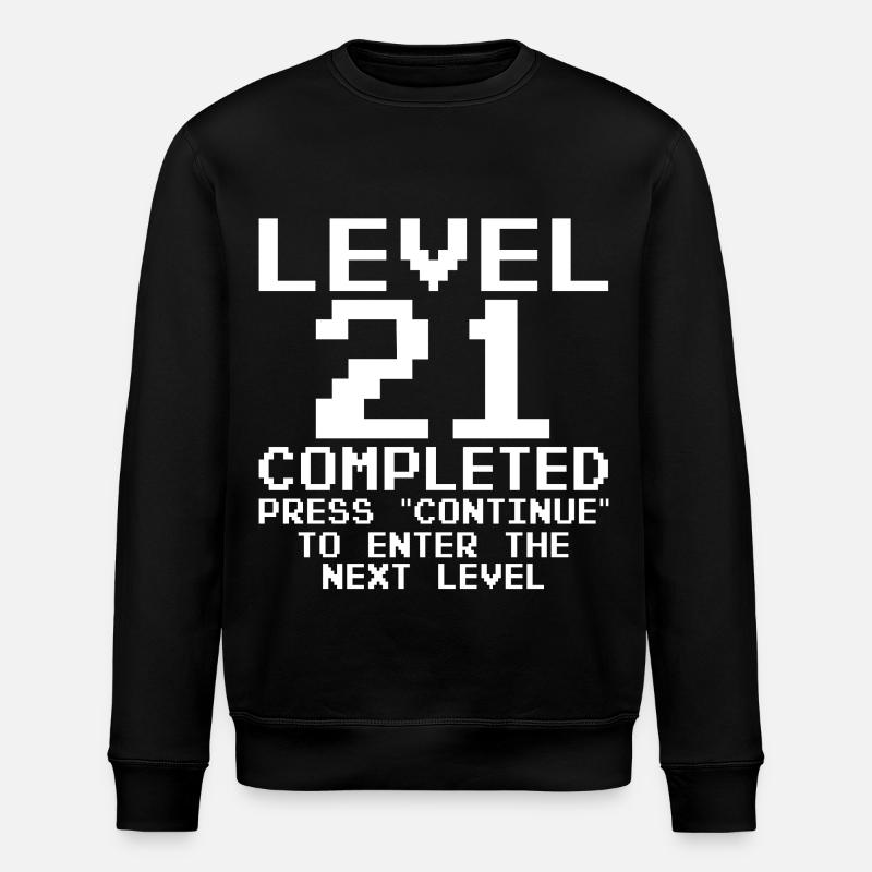 Level 21 Completed Pixel Quest - Stanley/Stella Unisex Bio-Sweatshirt ROLLER - Schwarz