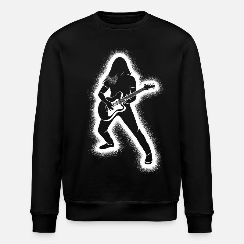 Guitariste, guitariste, hommes, garçons, guitare - Sweat bio ROLLER Stanley/Stella Unisexe - noir