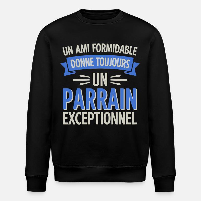 un gran amigo Patrocinador excepcional - Sudadera ecológica unisex ROLLER de Stanley/Stella - negro