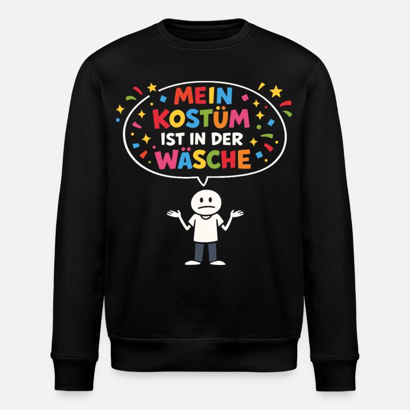 Kostümersatz Karneval Fasching Lustiger Spruch - Stanley/Stella Unisex Bio-Sweatshirt ROLLER - Schwarz