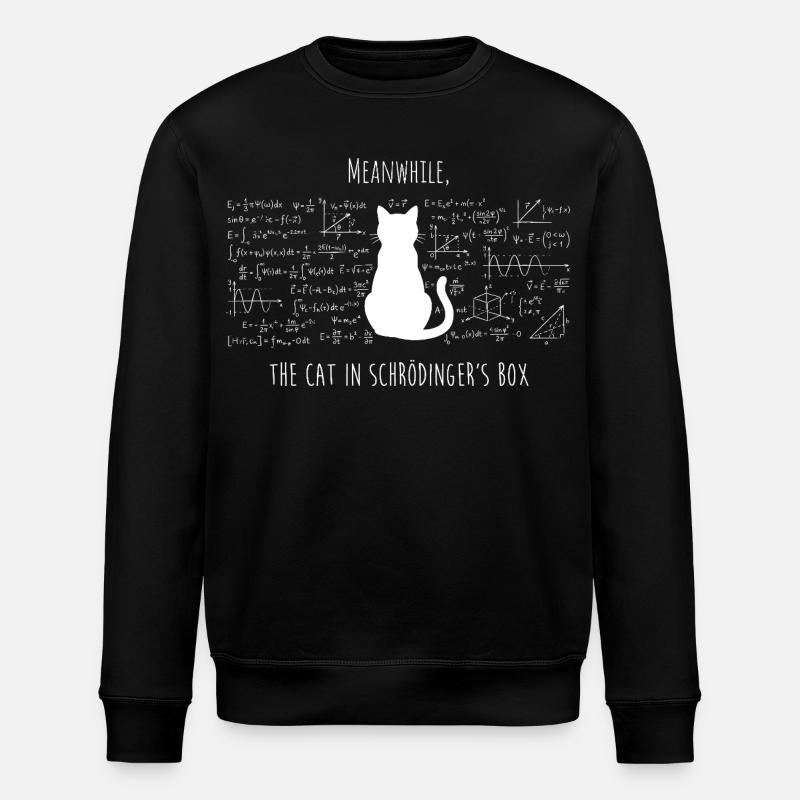 Schrödinger's Cat – Physics & Science Design - Stanley/Stella ROLLER Unisex Organic Sweatshirt - black