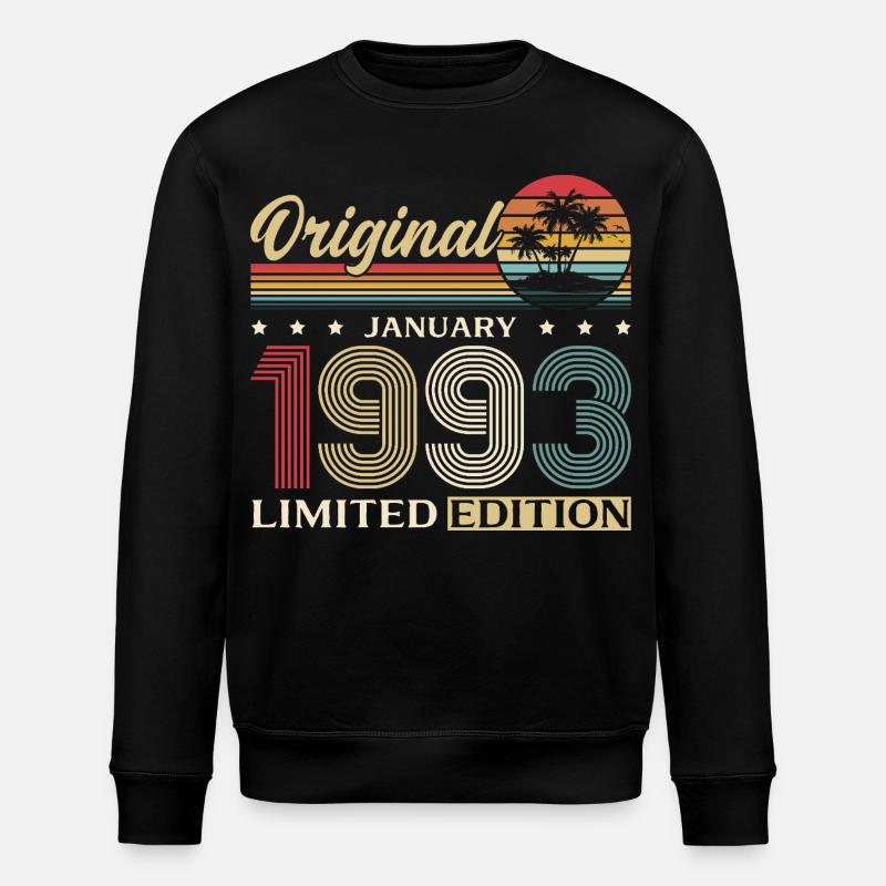 33e anniversaire Original janvier 1993 - Sweat bio ROLLER Stanley/Stella Unisexe - noir