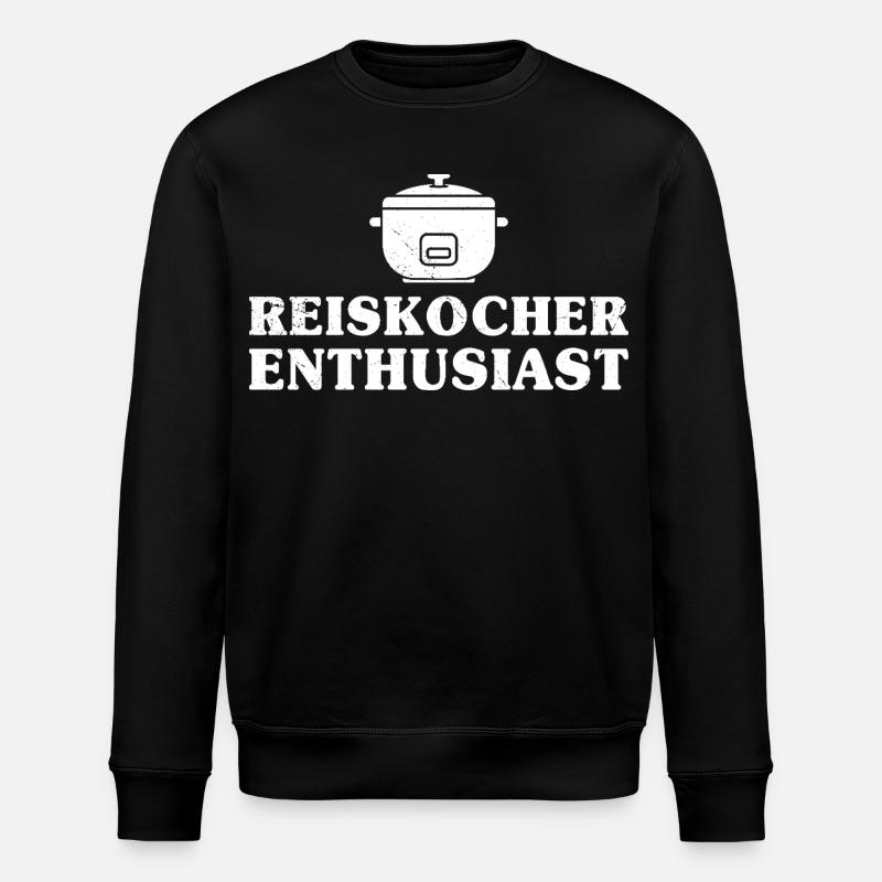 Cooking Rice Cooker ENTHUSIAST Fun - Stanley/Stella ROLLER Unisex Organic Sweatshirt - black