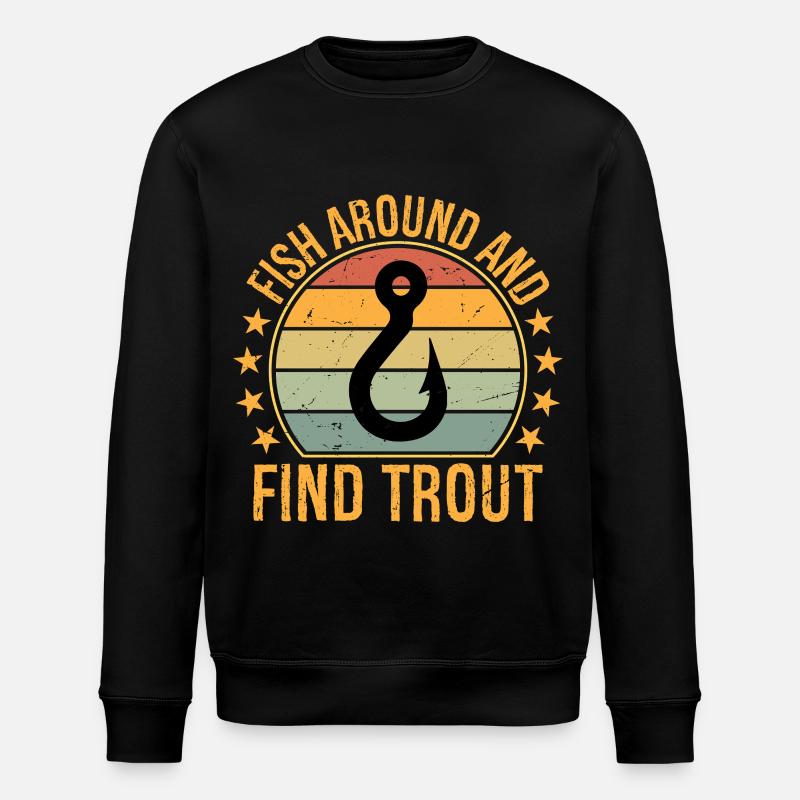 Pêchez et trouvez des truites - Sweat bio ROLLER Stanley/Stella Unisexe - noir