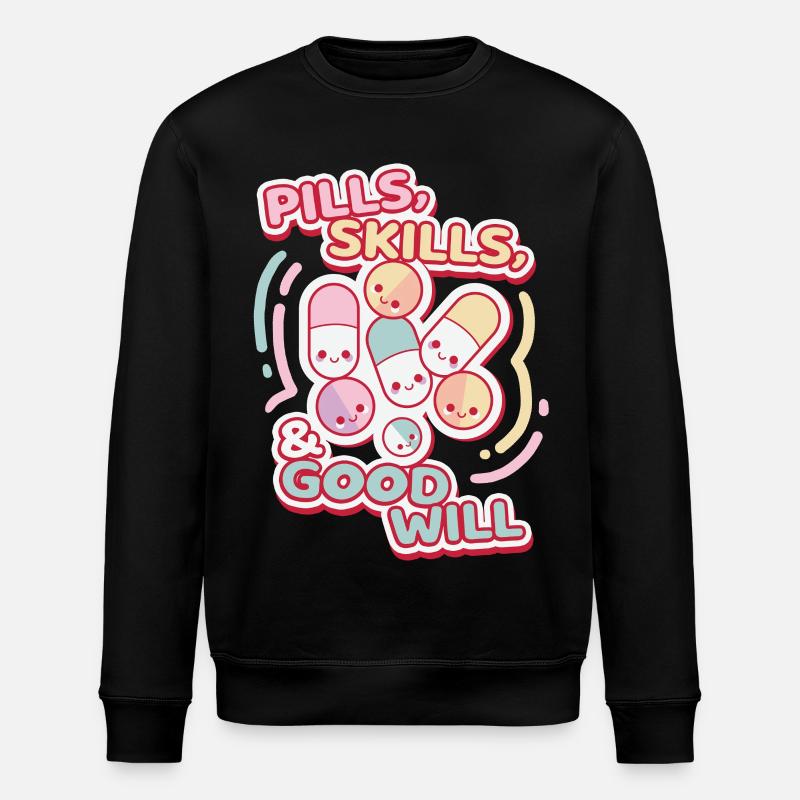 MFA d’assistant médical - Sweat bio ROLLER Stanley/Stella Unisexe - noir