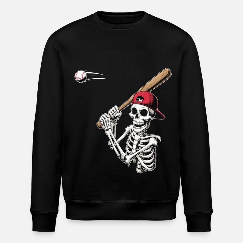 Baseball Skeleton - Sweat bio ROLLER Stanley/Stella Unisexe - noir