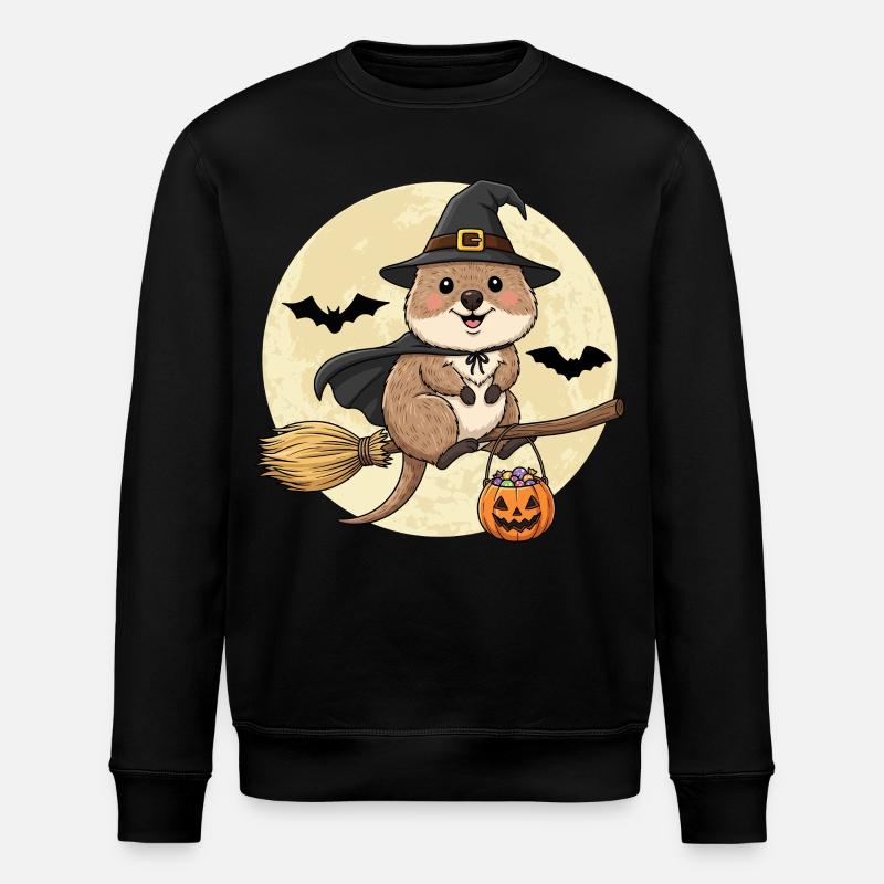 Douce Sorcière Quokka Halloween - Sweat bio ROLLER Stanley/Stella Unisexe - noir