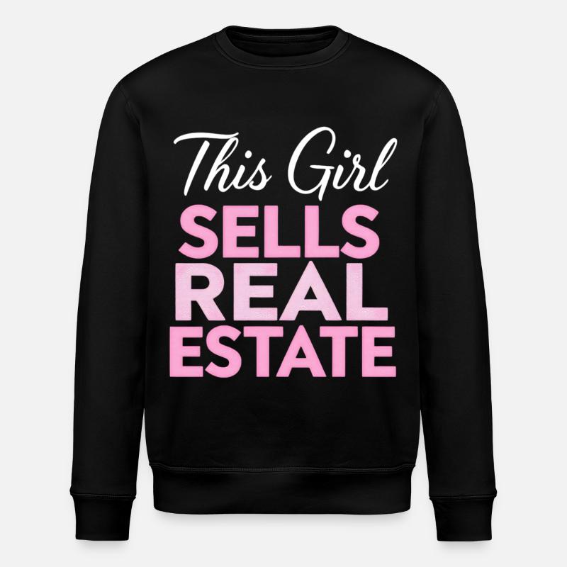 Cette fille vend de l’immobilier - Sweat bio ROLLER Stanley/Stella Unisexe - noir
