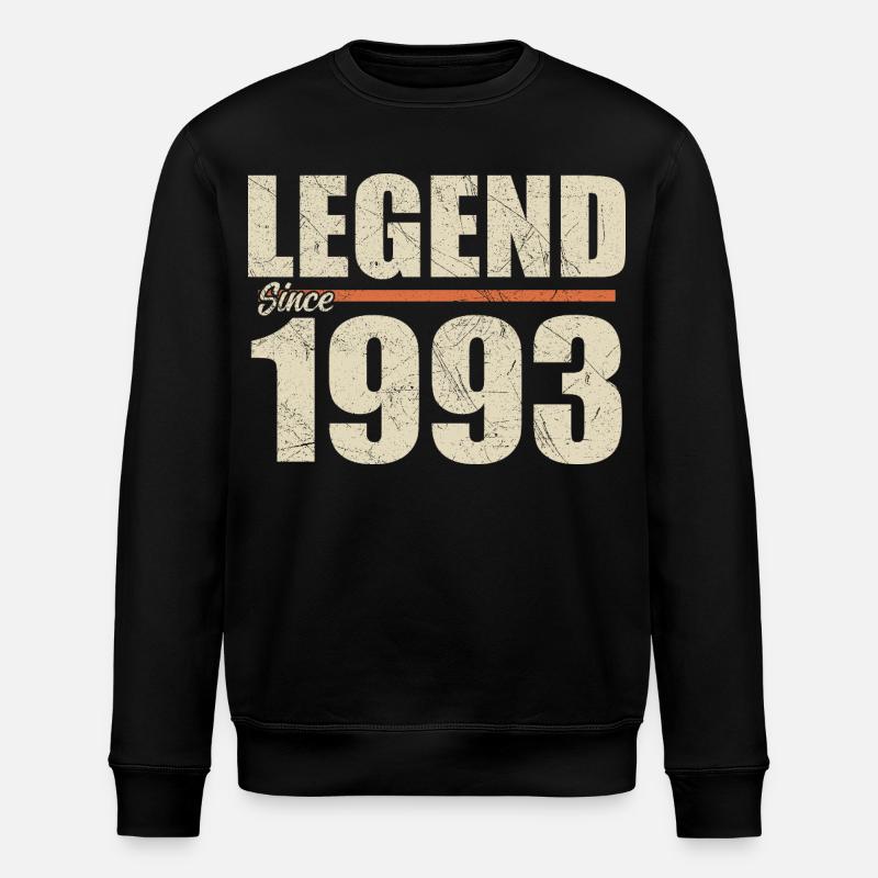 Anniversaire 1993 | Légende depuis 1993 - Sweat bio ROLLER Stanley/Stella Unisexe - noir